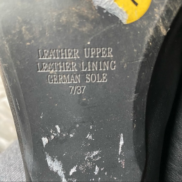 {Intentionally Blank}🔷 leather mule heels - Picture 7 of 8